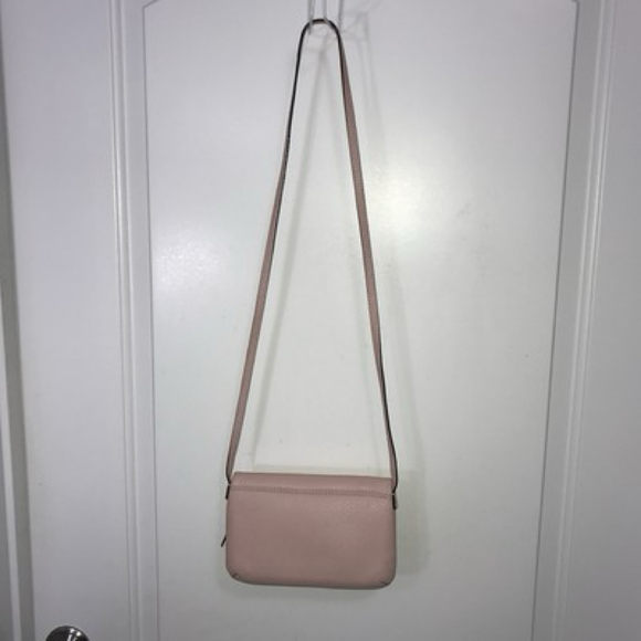 KATE SPADE NEW YORK Mansfield Mariana Soft Pink Pebble Crossbody Leather Bag - Picture 6 of 8